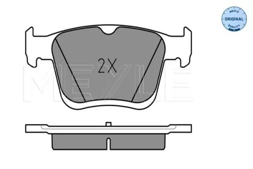 MEYLE Brake Pad Set, disc brake (025 250 0816)