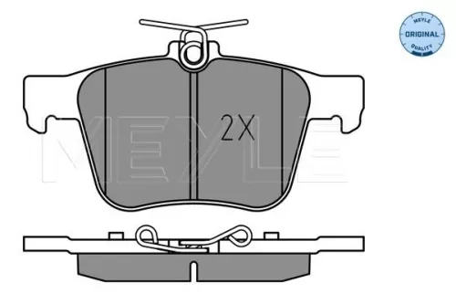 MEYLE Brake Pad Set, disc brake (025 250 0916)
