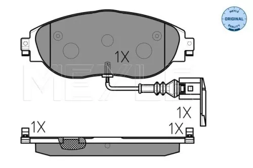 MEYLE Brake Pad Set, disc brake (025 251 1720/W)