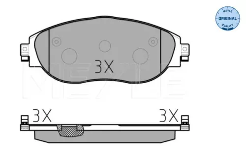 MEYLE Brake Pad Set, disc brake (025 251 1720/W)