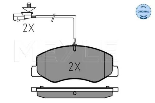 MEYLE Brake Pad Set, disc brake (025 251 7218/W)