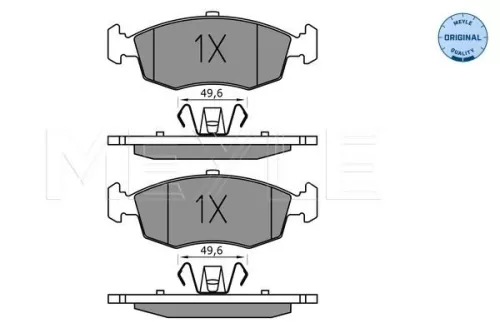 MEYLE Brake Pad Set, disc brake (025 253 2317)