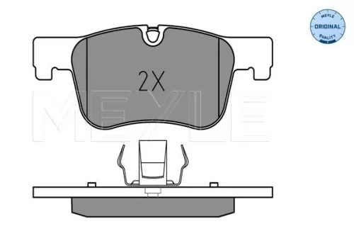 MEYLE Brake Pad Set, disc brake (025 255 0618)