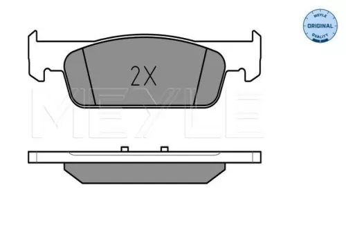 MEYLE Brake Pad Set, disc brake (025 257 0217)