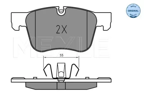 MEYLE Brake Pad Set, disc brake (025 258 3417)
