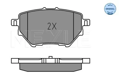 MEYLE Brake Pad Set, disc brake (025 258 3917)