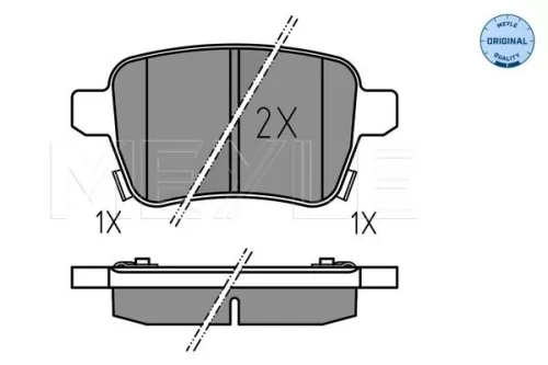 MEYLE Brake Pad Set, disc brake (025 259 7317)