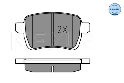 MEYLE Brake Pad Set, disc brake (025 259 7317)