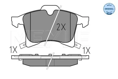 MEYLE Brake Pad Set, disc brake (025 283 3219/W)