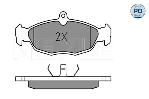 MEYLE Brake Pad Set, disc brake (025 205 4716/PD)