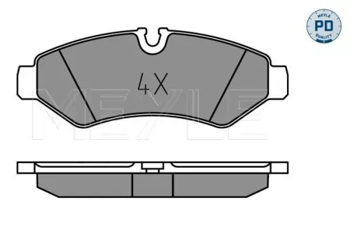 MEYLE Brake Pad Set, disc brake (025 207 4720/PD)