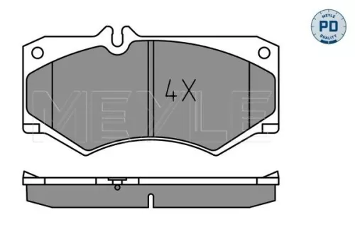 MEYLE Brake Pad Set, disc brake (025 207 8418/PD)