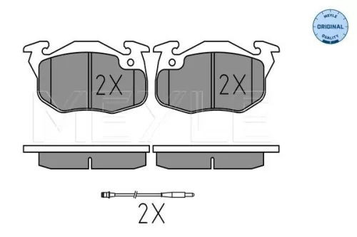 MEYLE Brake Pad Set, disc brake (025 209 0518/W)