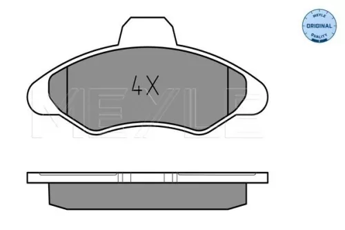 MEYLE Brake Pad Set, disc brake (025 211 7118)