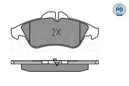 MEYLE Brake Pad Set, disc brake (025 215 7620/PD)