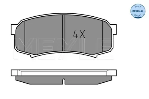 MEYLE Brake Pad Set, disc brake (025 219 4715/W)