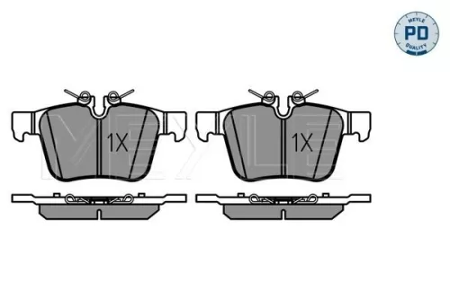 MEYLE Brake Pad Set, disc brake (025 221 4116/PD)