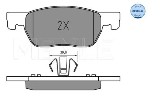 MEYLE Brake Pad Set, disc brake (025 223 4220)