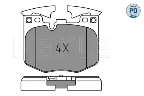 MEYLE Brake Pad Set, disc brake (025 224 2520/PD)
