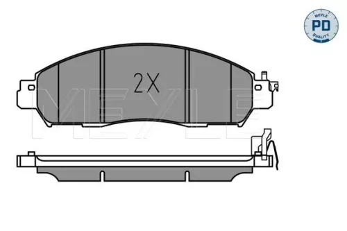 MEYLE Brake Pad Set, disc brake (025 224 3917/PD)