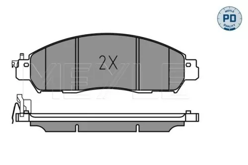 MEYLE Brake Pad Set, disc brake (025 224 3917/PD)
