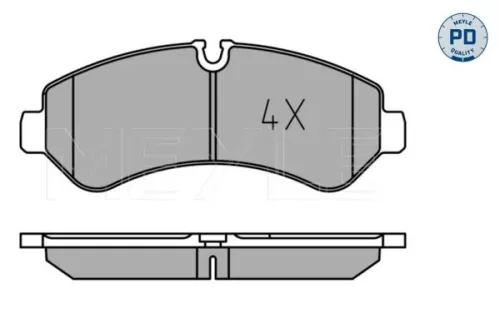 MEYLE Brake Pad Set, disc brake (025 227 9120/PD)