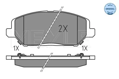 MEYLE Brake Pad Set, disc brake (025 228 0420)