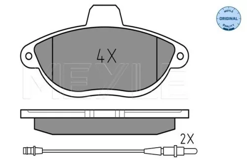 MEYLE Brake Pad Set, disc brake (025 230 4218/W)