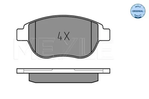 MEYLE Brake Pad Set, disc brake (025 236 0019)