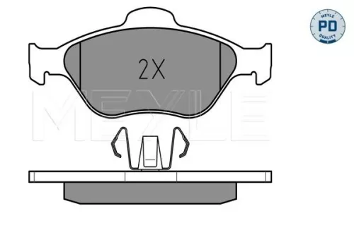 MEYLE Brake Pad Set, disc brake (025 236 0418/PD)