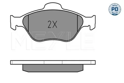 MEYLE Brake Pad Set, disc brake (025 236 0418/PD)