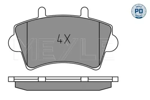 MEYLE Brake Pad Set, disc brake (025 236 1318/PD)