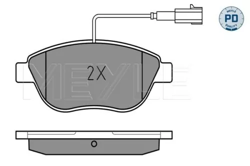 MEYLE Brake Pad Set, disc brake (025 237 0918/PD)