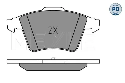 MEYLE Brake Pad Set, disc brake (025 237 4619/PD)