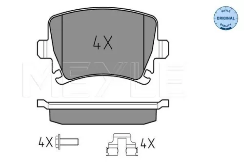 MEYLE Brake Pad Set, disc brake (025 239 1417)