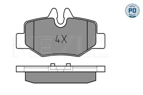 MEYLE Brake Pad Set, disc brake (025 240 0817/PD)