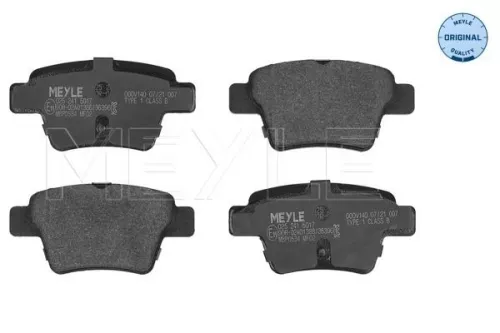 MEYLE Brake Pad Set, disc brake (025 241 5017)