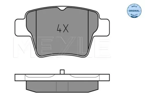 MEYLE Brake Pad Set, disc brake (025 241 5017)
