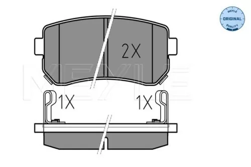 MEYLE Brake Pad Set, disc brake (025 243 2015/W)