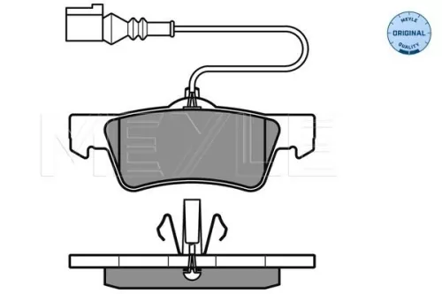 MEYLE Brake Pad Set, disc brake (025 243 6719/W)