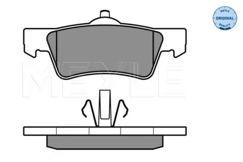 MEYLE Brake Pad Set, disc brake (025 243 6719/W)