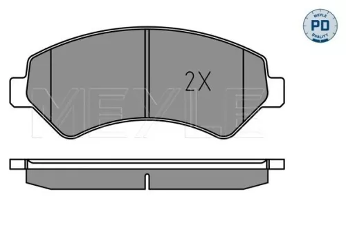MEYLE Brake Pad Set, disc brake (025 244 6619-1/PD)