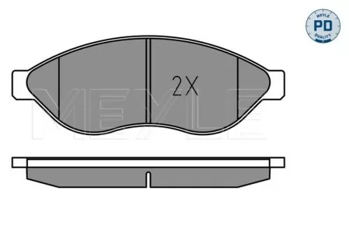 MEYLE Brake Pad Set, disc brake (025 244 6819-2/PD)