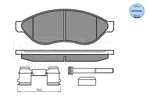 MEYLE Brake Pad Set, disc brake (025 244 6819/W1)