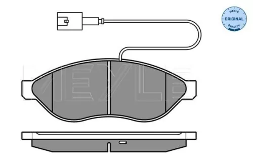 MEYLE Brake Pad Set, disc brake (025 244 6819/W1)