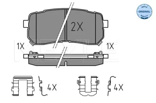 MEYLE Brake Pad Set, disc brake (025 245 5915/W)