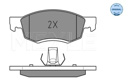 MEYLE Brake Pad Set, disc brake (025 246 7318)