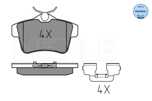 MEYLE Brake Pad Set, disc brake (025 249 2217)