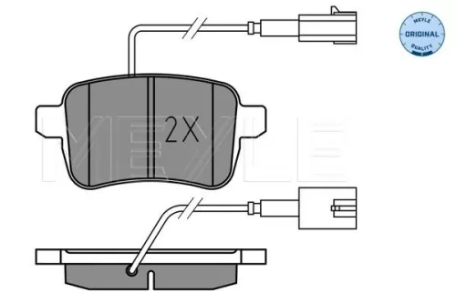MEYLE Brake Pad Set, disc brake (025 251 5617)