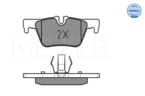 MEYLE Brake Pad Set, disc brake (025 253 0717)